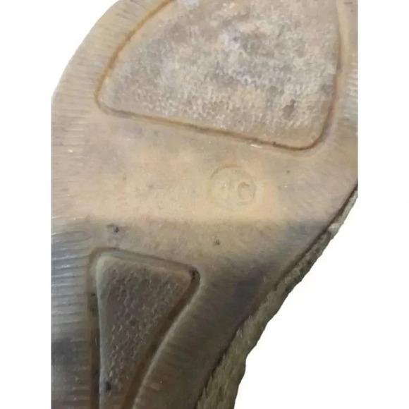 Burberry without tag Espadrilles Wedge Toe Sandals Women's 9.5  Mid Heel… - Picture 7 of 9